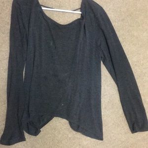 Loose top with twisted detail on back